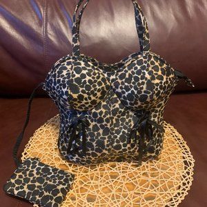 Bustier Corset Handbag (Leopard Print)